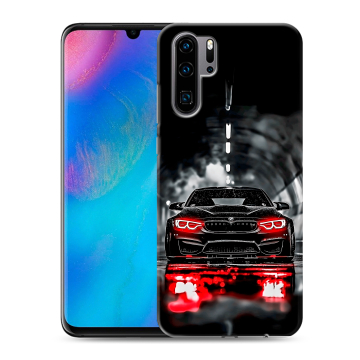 Силиконовый чехол на Huawei P30 Pro с принтом BMW БМВ
