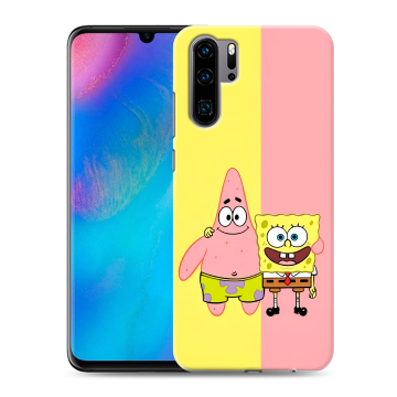 Силиконовый чехол на Huawei P30 Pro с принтом Спанч боб Спанчбоб Силиконовый чехол на Huawei P30 Pro с принтом Спанч боб Спанчбоб