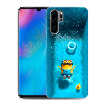 Силиконовый чехол на Huawei P30 Pro с принтом Миньоны