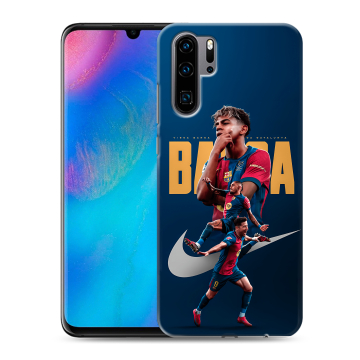Силиконовый чехол на Huawei P30 Pro с принтом Барселона Barca Yamal 