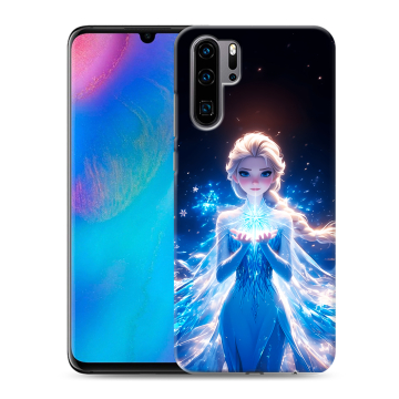 Силиконовый чехол на Huawei P30 Pro с принтом Холодное сердце Frozen