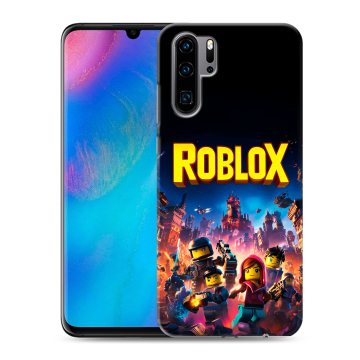 Силиконовый чехол на Huawei P30 Pro с принтом Roblox Роблокс