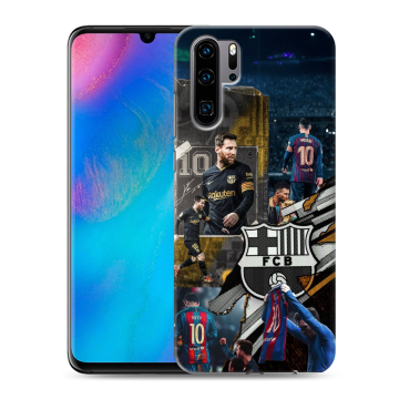 Силиконовый чехол на Huawei P30 Pro с принтом Messi Barcelona