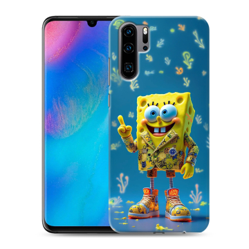 Силиконовый чехол на Huawei P30 Pro с принтом Спанч боб Спанчбоб Силиконовый чехол на Huawei P30 Pro с принтом Спанч боб Спанчбоб