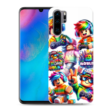 Силиконовый чехол на Huawei P30 Pro с принтом Roblox Роблокс
