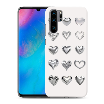 Силиконовый чехол на Huawei P30 Pro с принтом Y2K сердечки Силиконовый чехол на Huawei P30 Pro с принтом Y2K сердечки