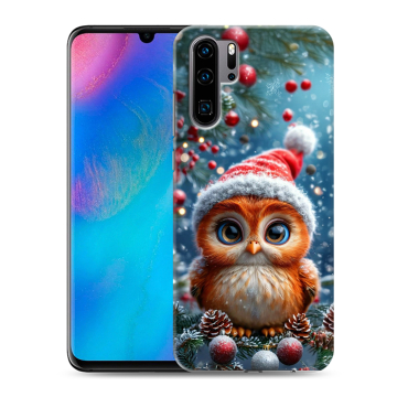 Силиконовый чехол на Huawei P30 Pro с принтом Новый год Силиконовый чехол на Huawei P30 Pro с принтом Новый год