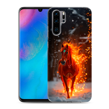 Силиконовый чехол на Huawei P30 Pro с принтом Новый год Силиконовый чехол на Huawei P30 Pro с принтом Новый год