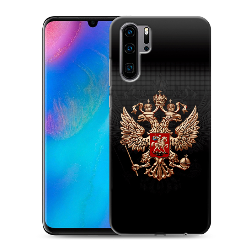 Силиконовый чехол на Huawei P30 Pro с принтом Герб России Силиконовый чехол на Huawei P30 Pro с принтом Герб России