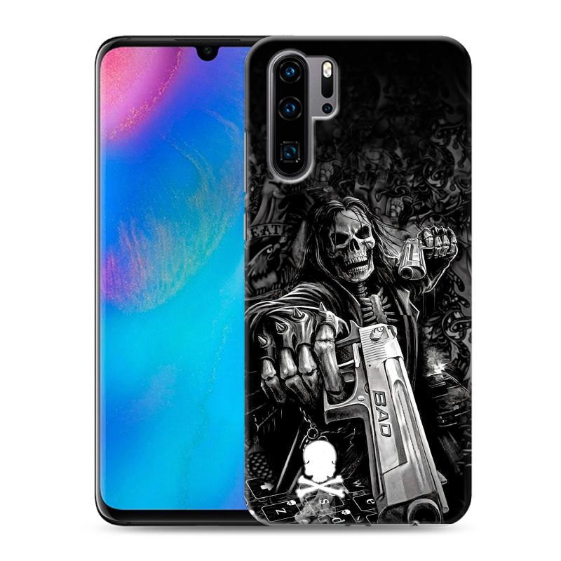 Силиконовый чехол на Huawei P30 Pro с принтом Скелет Силиконовый чехол на Huawei P30 Pro с принтом Скелет
