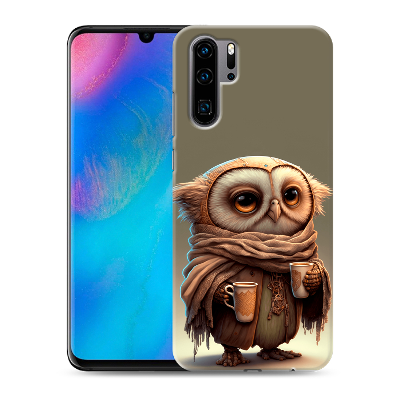 Силиконовый чехол на Huawei P30 Pro с принтом Сова Силиконовый чехол на Huawei P30 Pro с принтом Сова