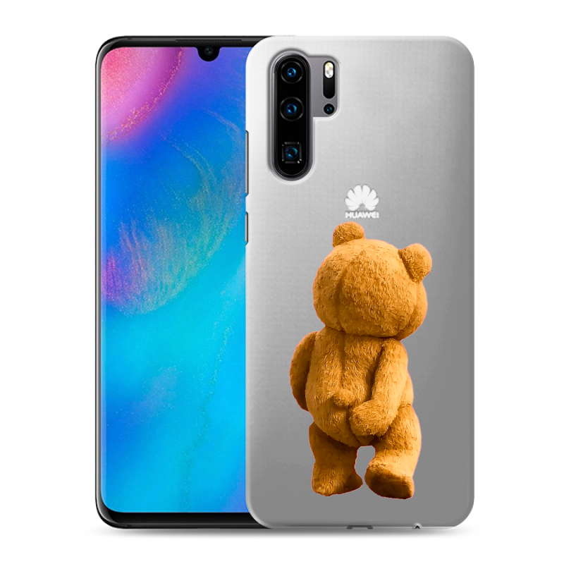 Силиконовый чехол на Huawei P30 Pro с принтом Медведь Силиконовый чехол на Huawei P30 Pro с принтом Медведь