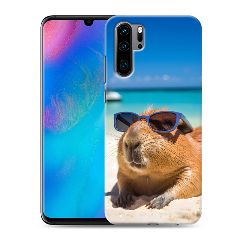 Силиконовый чехол на Huawei P30 Pro с принтом Капибара Силиконовый чехол на Huawei P30 Pro с принтом Капибара