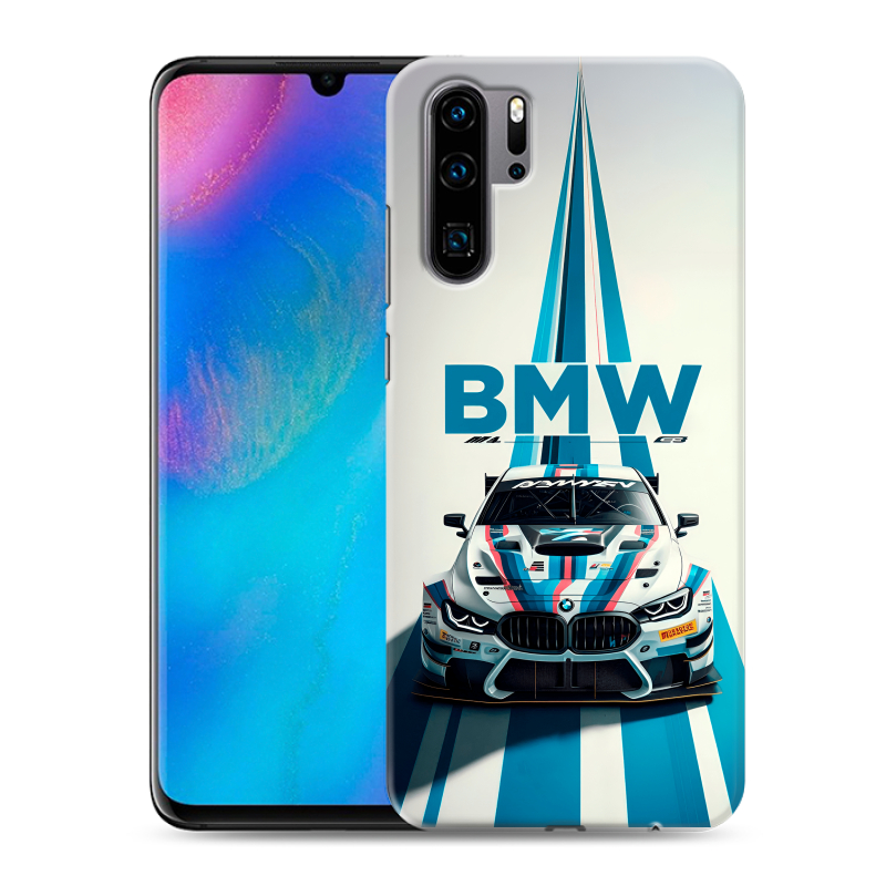Силиконовый чехол на Huawei P30 Pro с принтом БМВ BMW Силиконовый чехол на Huawei P30 Pro с принтом БМВ BMW