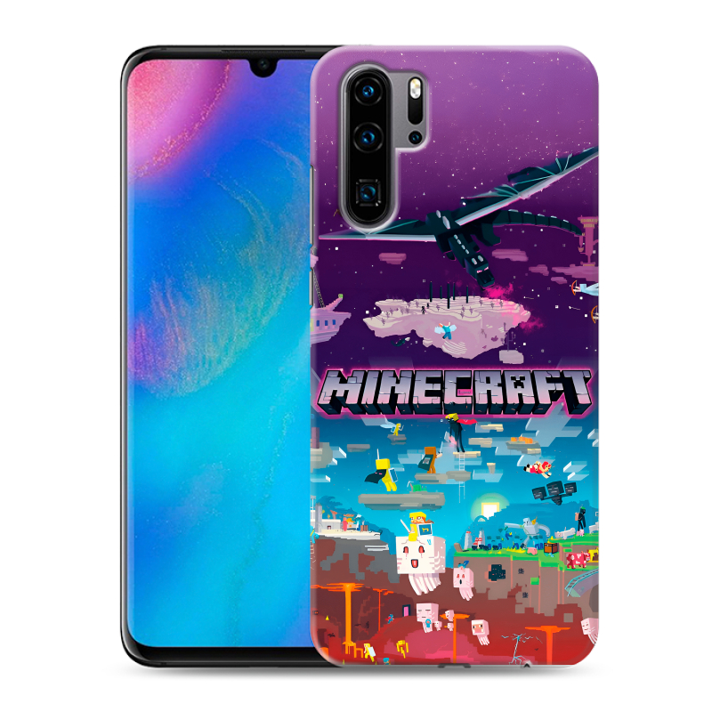 Силиконовый чехол на Huawei P30 Pro с принтом Майнкрафт Minecraft Силиконовый чехол на Huawei P30 Pro с принтом Майнкрафт Minecraft