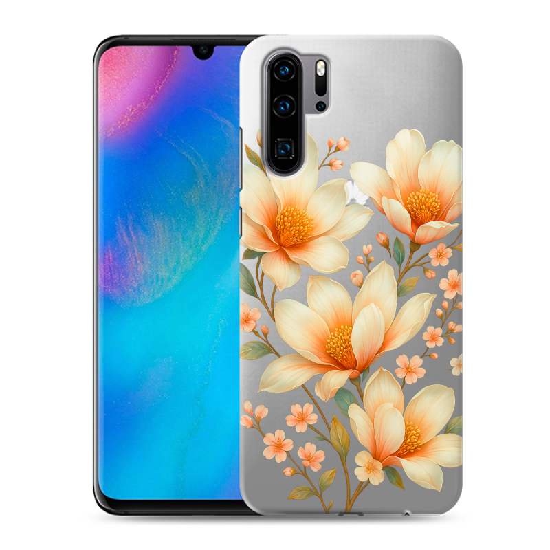 Силиконовый чехол на Huawei P30 Pro с принтом Цветы Силиконовый чехол на Huawei P30 Pro с принтом Цветы