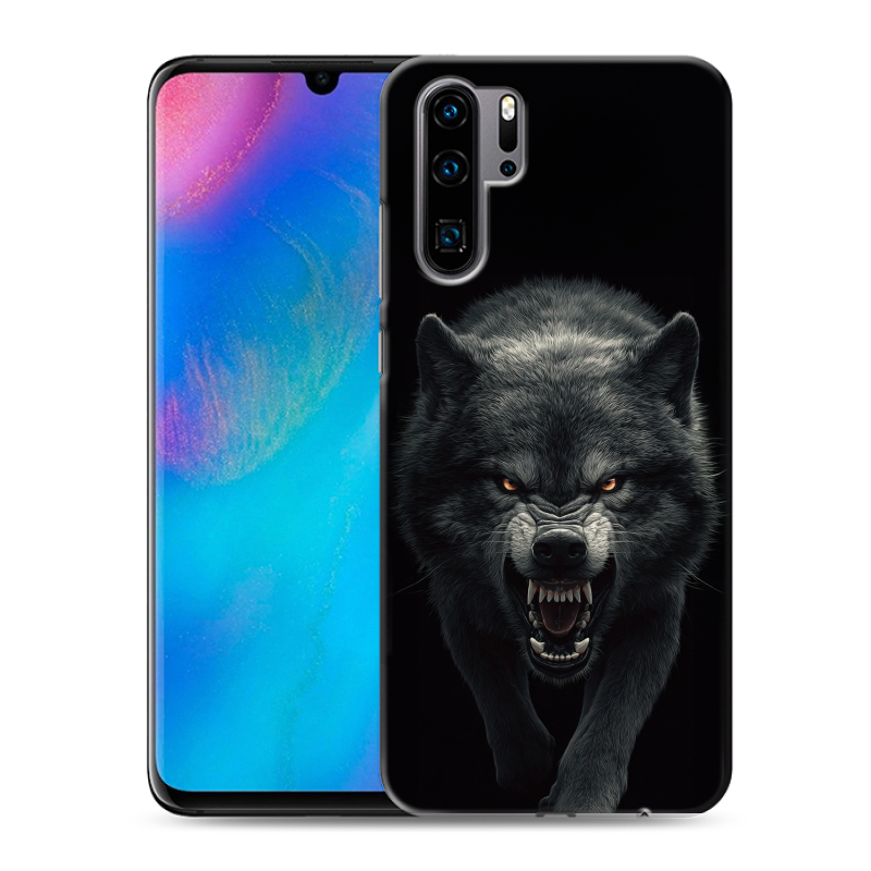 Силиконовый чехол на Huawei P30 Pro с принтом Волк Силиконовый чехол на Huawei P30 Pro с принтом Волк