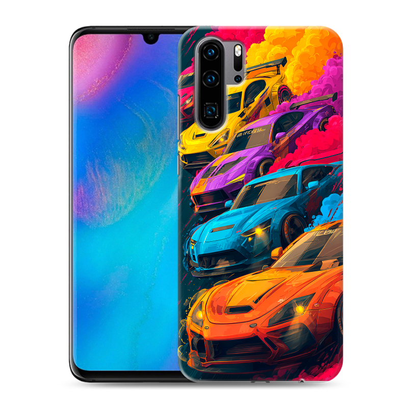 Силиконовый чехол на Huawei P30 Pro с принтом Тачки Силиконовый чехол на Huawei P30 Pro с принтом Тачки
