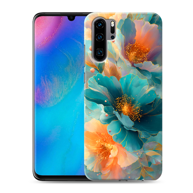 Силиконовый чехол на Huawei P30 Pro с принтом Цветы Силиконовый чехол на Huawei P30 Pro с принтом Цветы