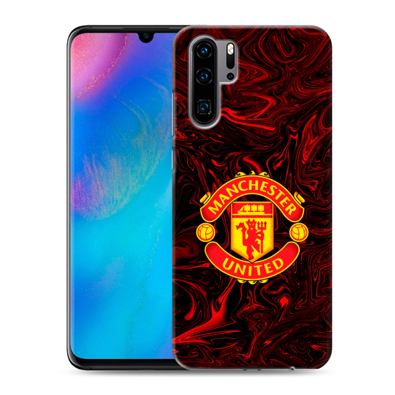 Силиконовый чехол на Huawei P30 Pro с принтом Manchester United Силиконовый чехол на Huawei P30 Pro с принтом Manchester United