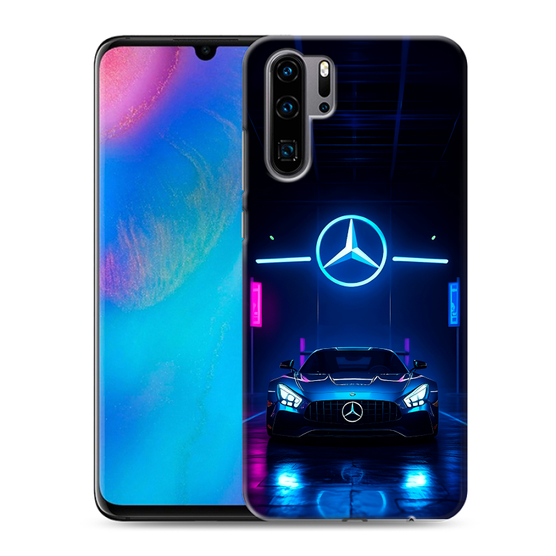 Силиконовый чехол на Huawei P30 Pro с принтом Mercedes Мерседес Силиконовый чехол на Huawei P30 Pro с принтом Mercedes Мерседес