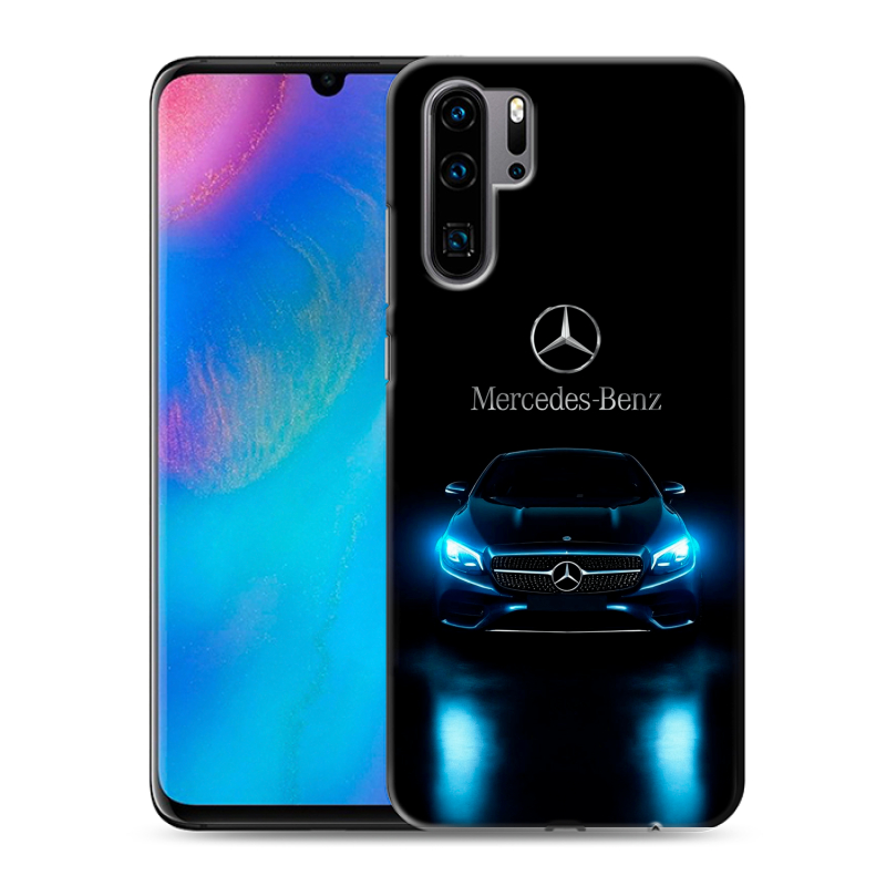 Силиконовый чехол на Huawei P30 Pro с принтом Mercedes Мерседес Силиконовый чехол на Huawei P30 Pro с принтом Mercedes Мерседес