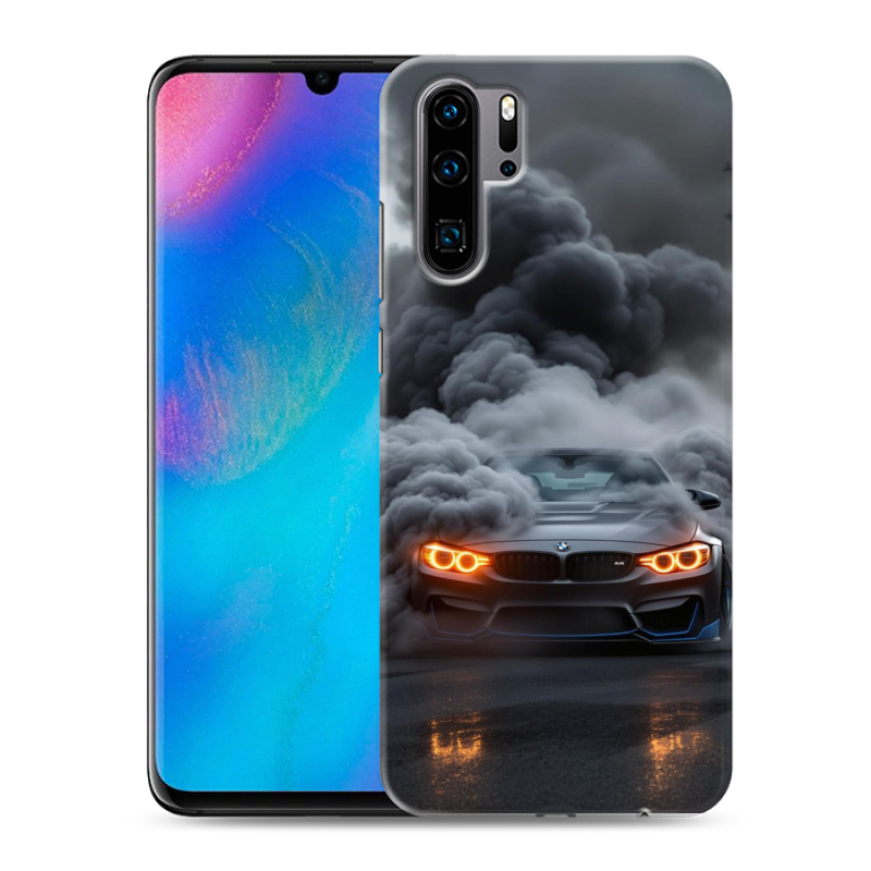 Силиконовый чехол на Huawei P30 Pro с принтом BMW БМВ Силиконовый чехол на Huawei P30 Pro с принтом BMW БМВ