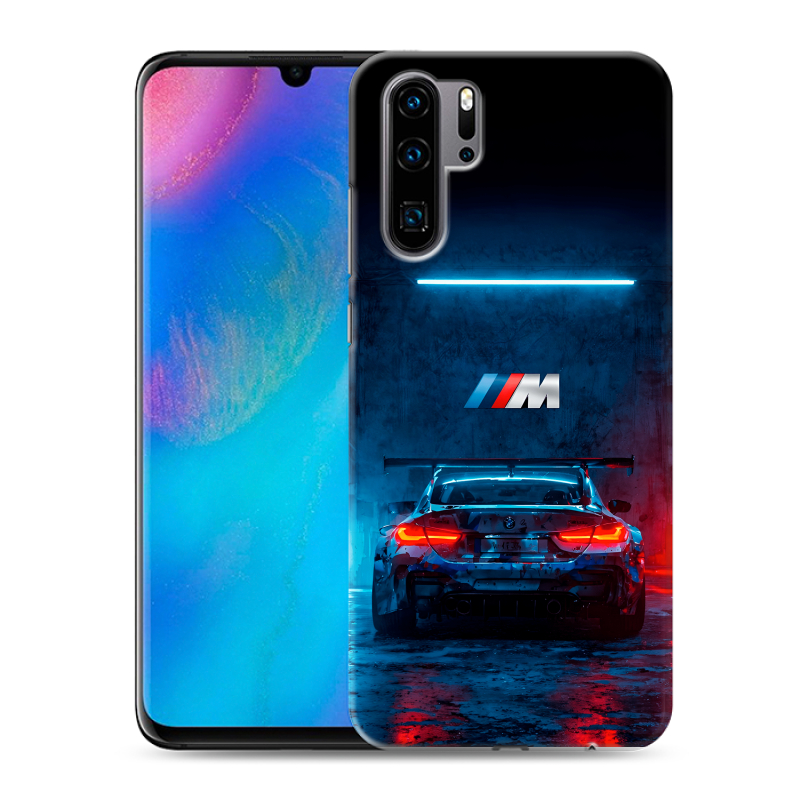 Силиконовый чехол на Huawei P30 Pro с принтом BMW БМВ Силиконовый чехол на Huawei P30 Pro с принтом BMW БМВ