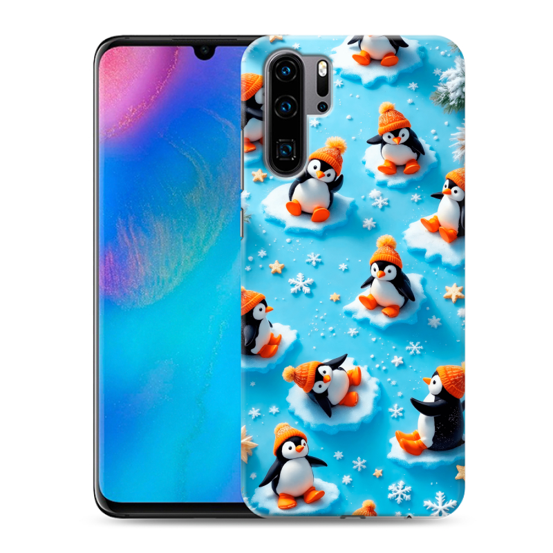 Силиконовый чехол на Huawei P30 Pro с принтом Новый год Силиконовый чехол на Huawei P30 Pro с принтом Новый год