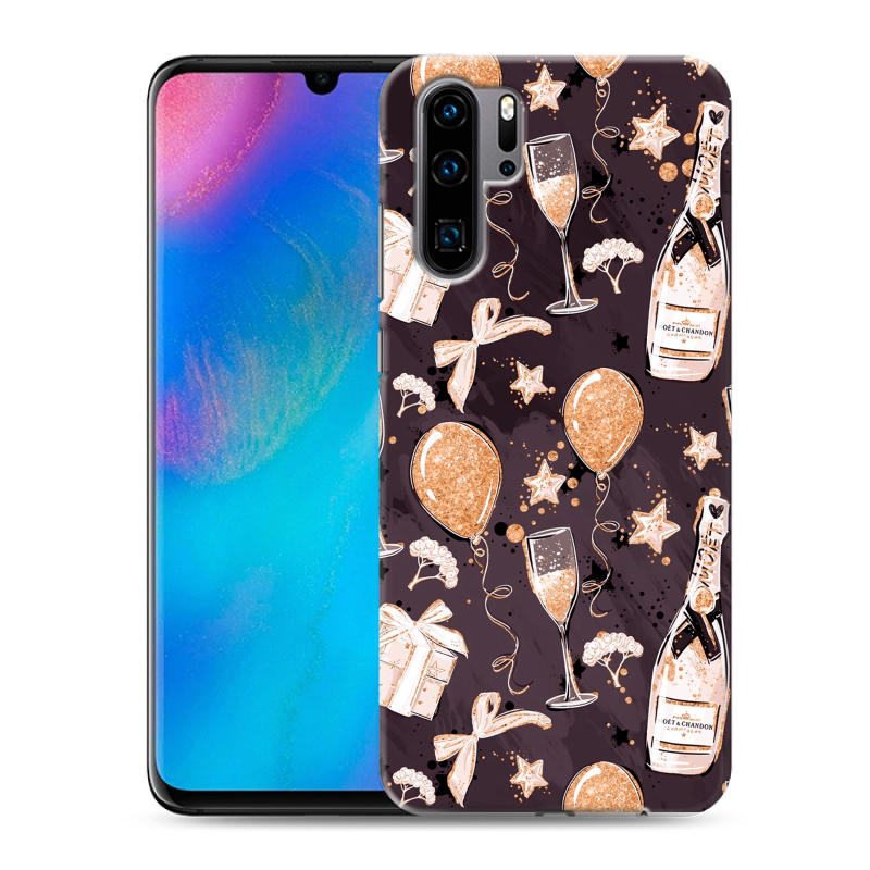Силиконовый чехол на Huawei P30 Pro с принтом Новый год Силиконовый чехол на Huawei P30 Pro с принтом Новый год