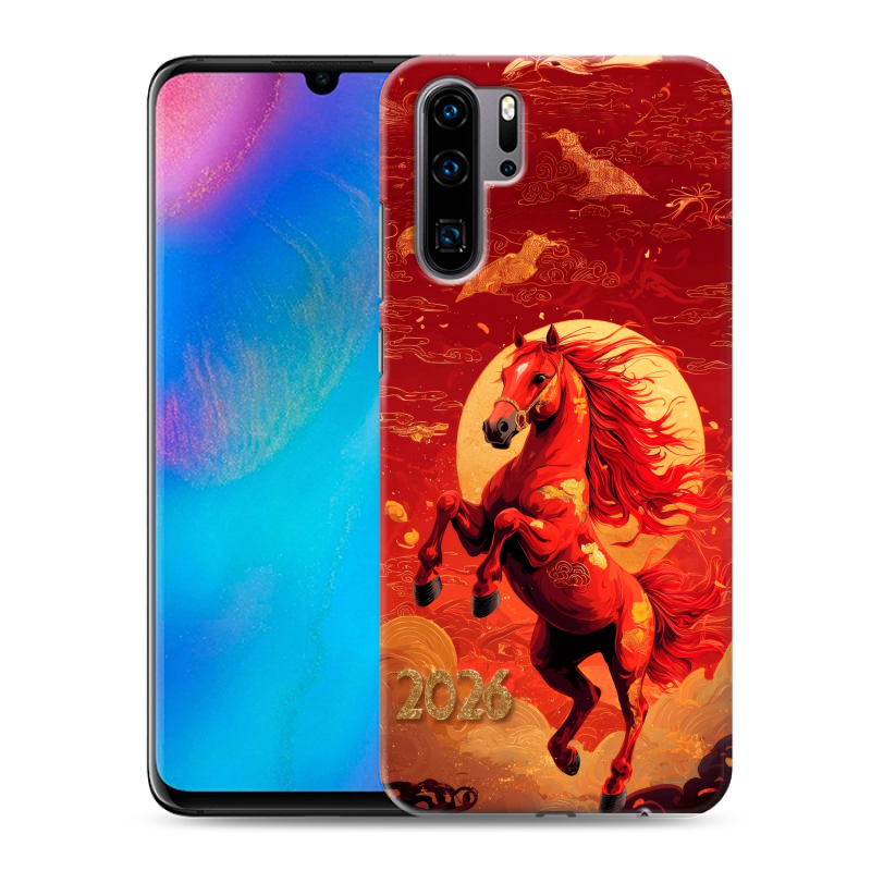Силиконовый чехол на Huawei P30 Pro с принтом Новый год Силиконовый чехол на Huawei P30 Pro с принтом Новый год