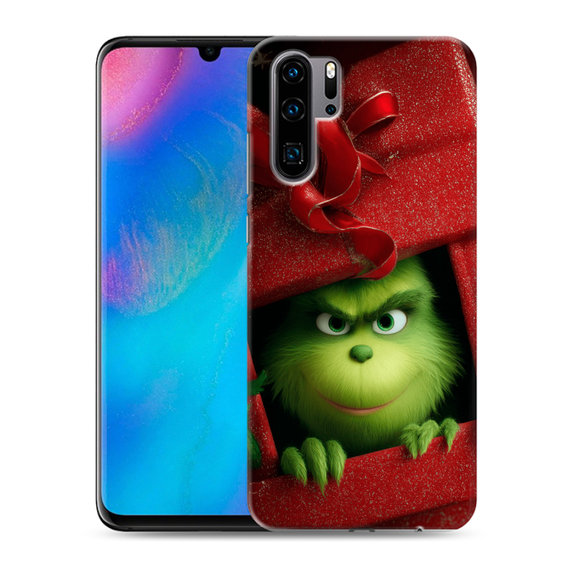 Силиконовый чехол на Huawei P30 Pro с принтом Новый год Силиконовый чехол на Huawei P30 Pro с принтом Новый год