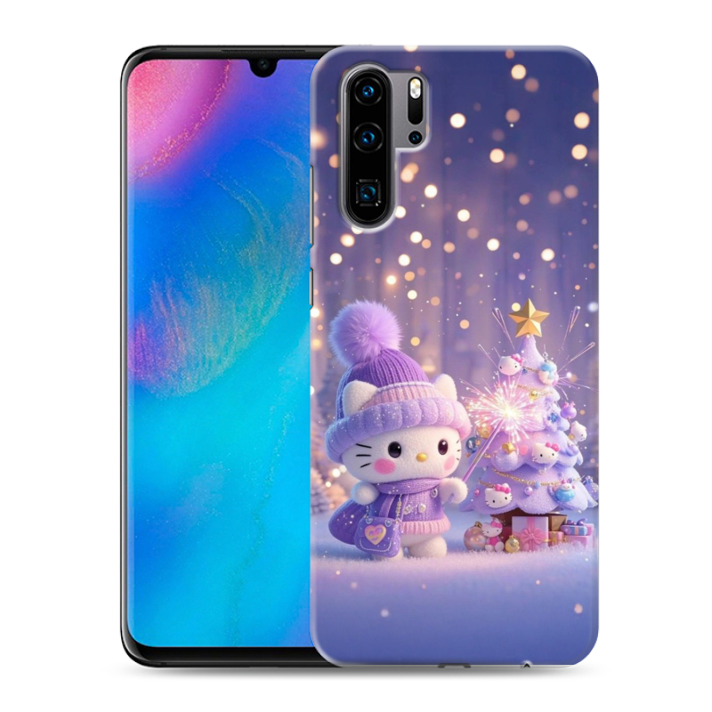 Силиконовый чехол на Huawei P30 Pro с принтом Новый год Силиконовый чехол на Huawei P30 Pro с принтом Новый год