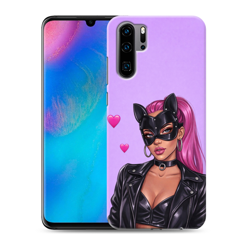 Силиконовый чехол на Huawei P30 Pro с принтом женский Силиконовый чехол на Huawei P30 Pro с принтом женский