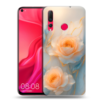 Силиконовый чехол на Huawei Nova 4 с принтом Женский