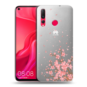 Силиконовый чехол на Huawei Nova 4 с принтом Ветка сакуры Силиконовый чехол на Huawei Nova 4 с принтом Ветка сакуры