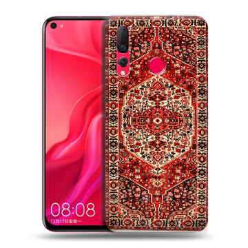 Силиконовый чехол на Huawei Nova 4 с принтом Ковер