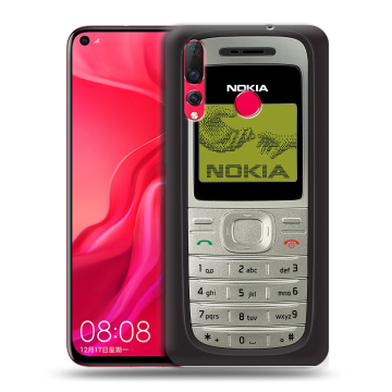 Силиконовый чехол на Huawei Nova 4 с принтом Ретро Нокия