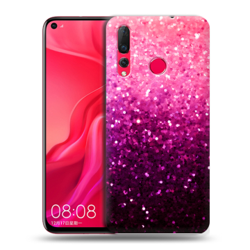 Силиконовый чехол на Huawei Nova 4 с принтом Блестки