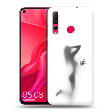 Силиконовый чехол на Huawei Nova 4 с принтом Силуэт