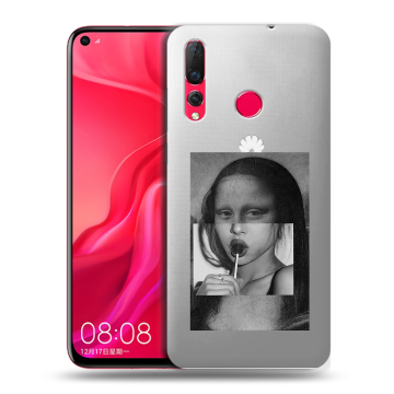 Силиконовый чехол на Huawei Nova 4 с принтом Мона Лиза Силиконовый чехол на Huawei Nova 4 с принтом Мона Лиза