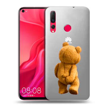Силиконовый чехол на Huawei Nova 4 с принтом Медведь