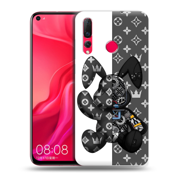 Силиконовый чехол на Huawei Nova 4 с принтом Луи робот