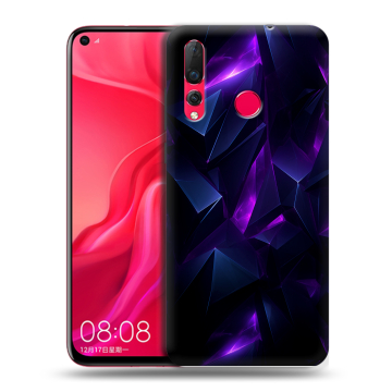 Силиконовый чехол на Huawei Nova 4 с принтом Абстракиция