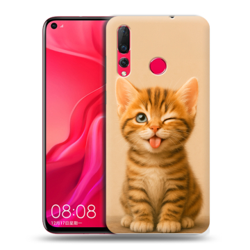 Силиконовый чехол на Huawei Nova 4 с принтом котенок Силиконовый чехол на Huawei Nova 4 с принтом котенок