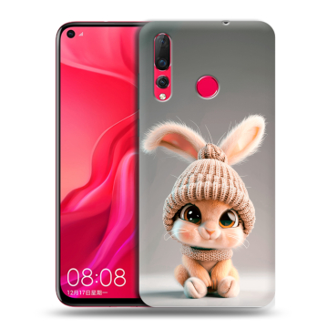 Силиконовый чехол на Huawei Nova 4 с принтом Кролик