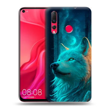Силиконовый чехол на Huawei Nova 4 с принтом бабочки саккура