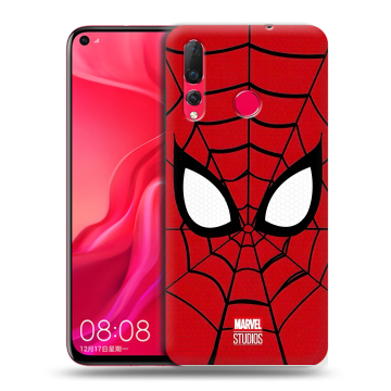 Силиконовый чехол на Huawei Nova 4 с принтом человек паук spiderman