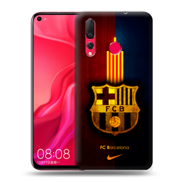 Силиконовый чехол на Huawei Nova 4 с принтом Барселона Barcelona