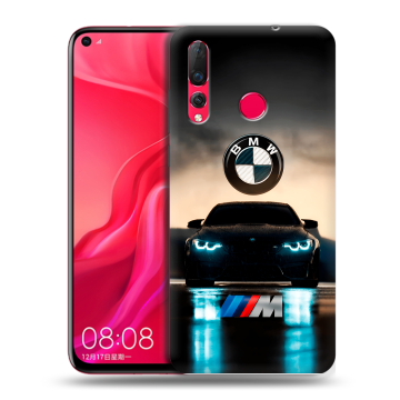 Силиконовый чехол на Huawei Nova 4 с принтом БМВ BMW